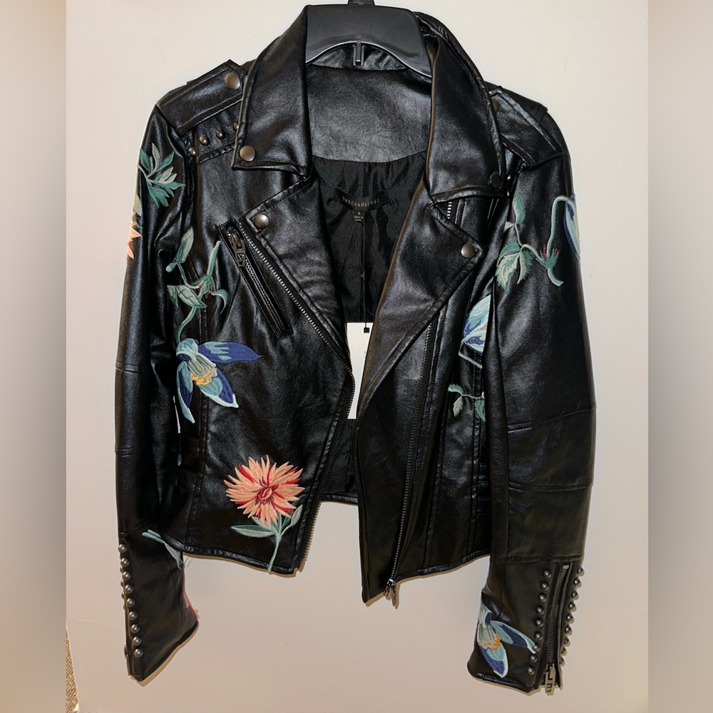 Leather Jacket With Details